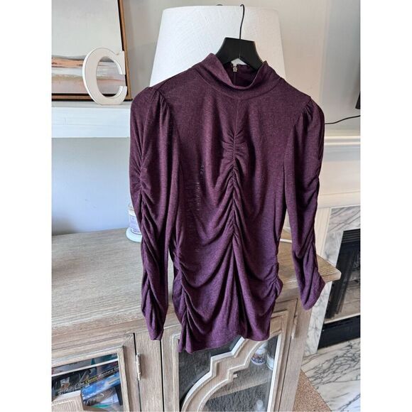 Rebecca Taylor Purple Pleated Blouse Size Medium - Picture 1 of 6
